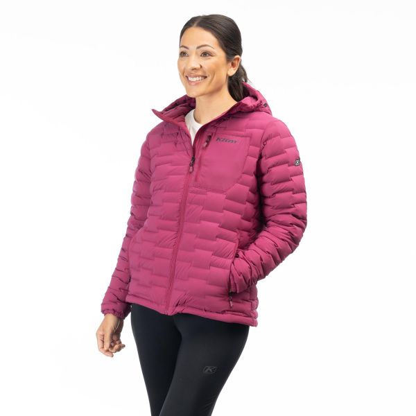 Geci/Hanorace Casual Klim Geaca Luna Stretch Down Hooded Raspberry Radiance 24