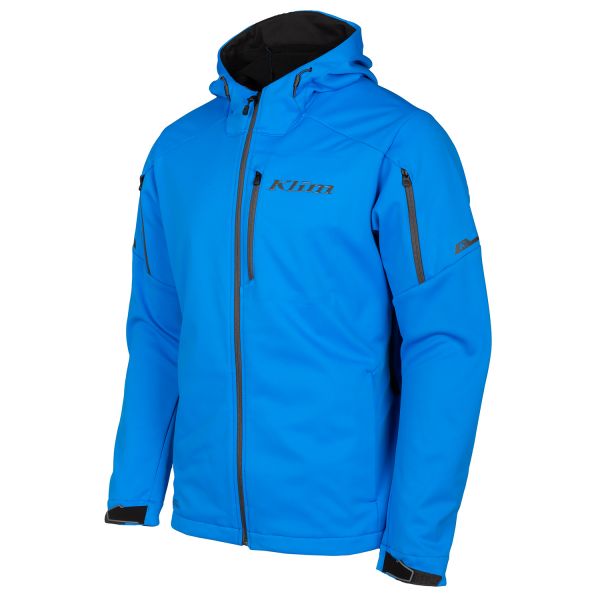 Underlayer Snow Klim Geaca Mid Layer Snowmobil Non-Insulated Inversion Electric Blue Lemonade/Asphalt