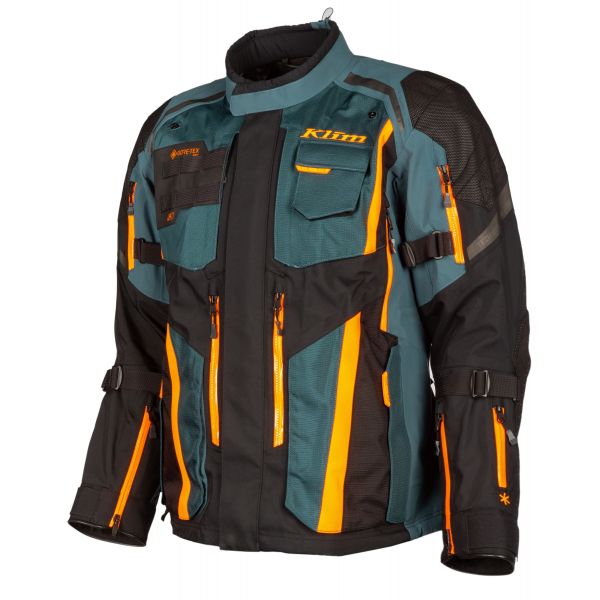  Klim Moto Textile Jacket Badlands Pro Petrol/Strike Orange
