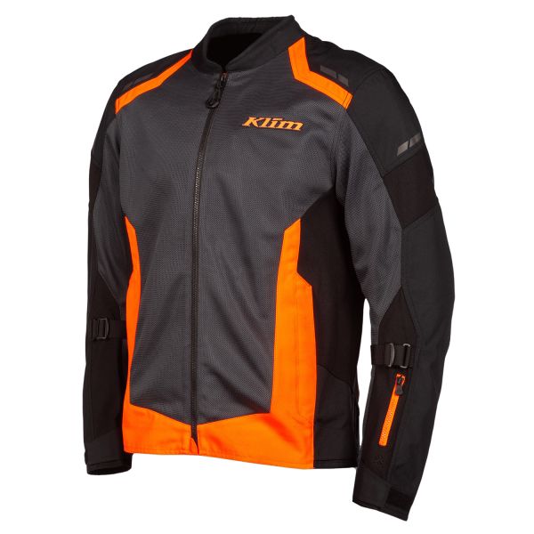 Textile jackets Klim Moto Textile Jacket Induction Black/Strike Orange