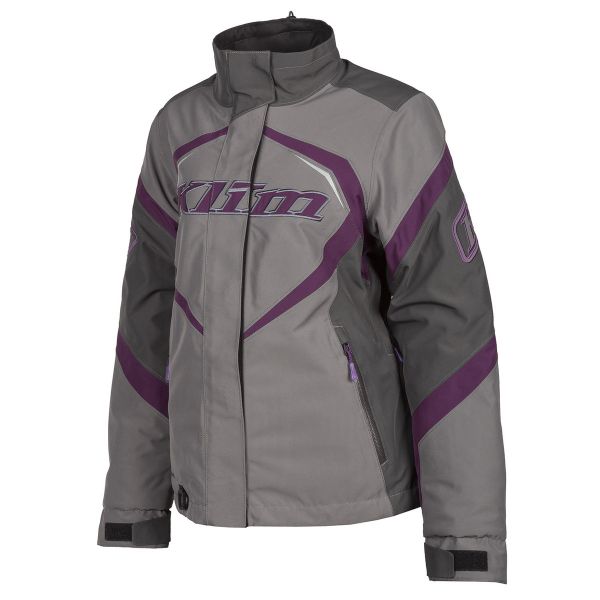  Klim Women Insulated Snowmobil Jacket Spark Deep Purple Asphalt