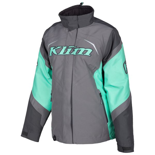  Klim Women Snowmobil Insulated Jacket Spark Asphalt-Wintermint