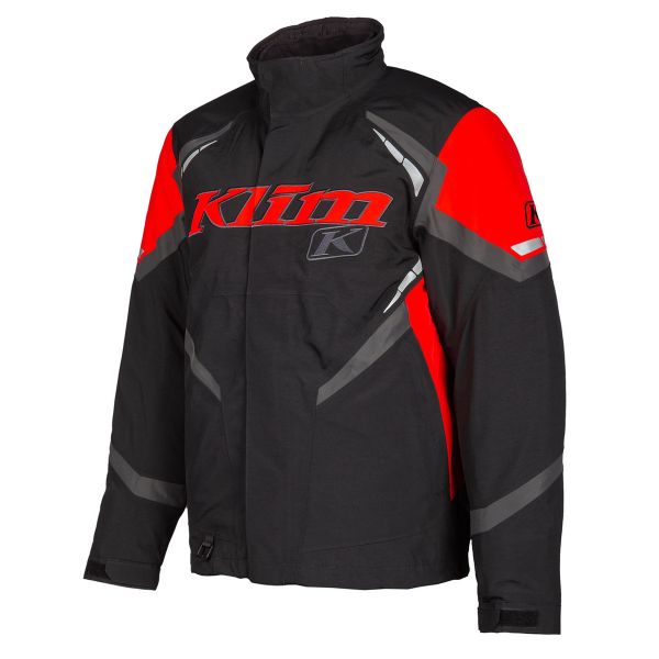 Jackets Klim Snowmobil Insulated Jacket Keweenaw Black-High Risk Red