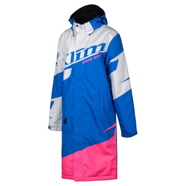 Geci Snowmobil - Dama Klim Geaca Snowmobil Insulated Dama Race Spec Pit Coat Electric Blue Lemonade-Knockout Pink