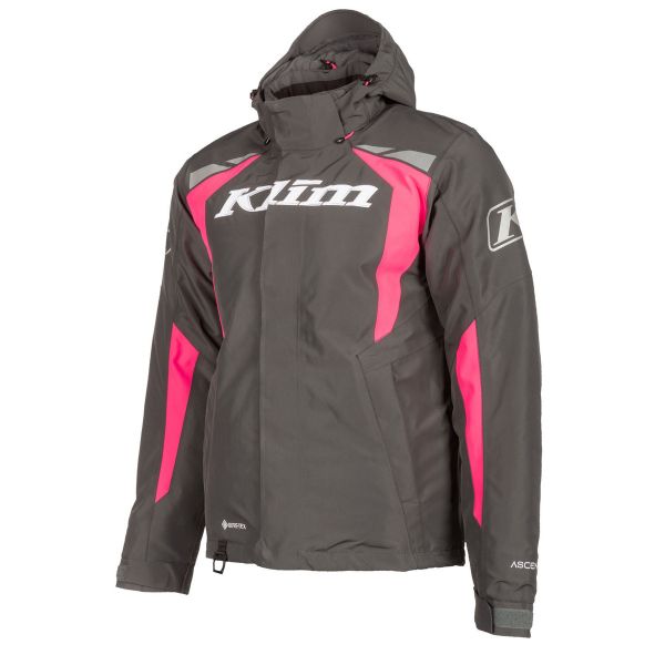 Jackets Klim Insulated Snowmobil Jacket Rift Asphalt Knockout Pink