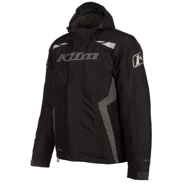 Jackets Klim Insulated Snowmobil Jacket Rift Black Asphalt