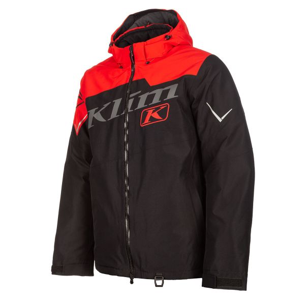  Klim Snow Jacket Insulated Instinct Youth Black/Fiery Red 24