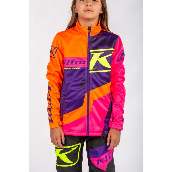  Klim Youth Snowmobil Revolt Jacket Heliotrope/Knockout Pink