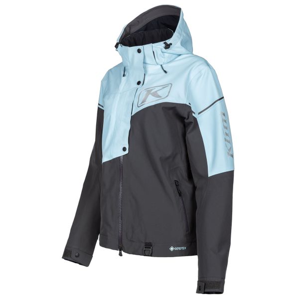 Women's Jackets Klim Women Non-Insulated Snowmobil Alpine Jacket Asphalt/Crystal Blue