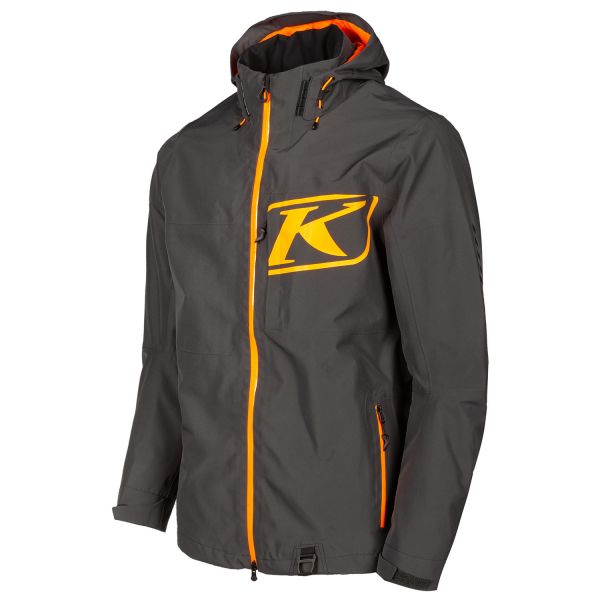 Jackets Klim Non-Insulated Snowmobil Powerxross Jacket Asphalt/Strike Orange