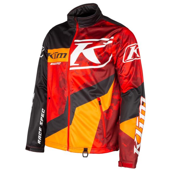  Klim Geaca Snowmobil Non-Insulated Revolt Black/Fiery Red