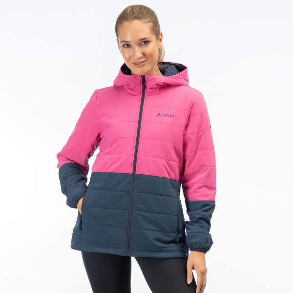  Klim Geaca Soteria Insulated Hooded Punch Pink/Dress Blues 24