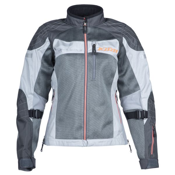 Textile Womens Jackets Klim Touring Moto Women Jacket Avalon Jacket Light Gray