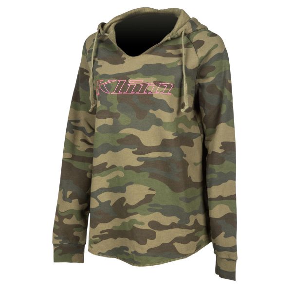 Casual jackets Klim Coast Hoodie Forest Camo/Knockout Pink