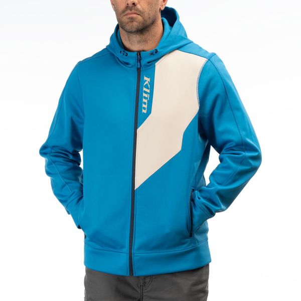 Casual jackets Klim The Hill Climber Hoodie Imperial Blue/Peyote 24