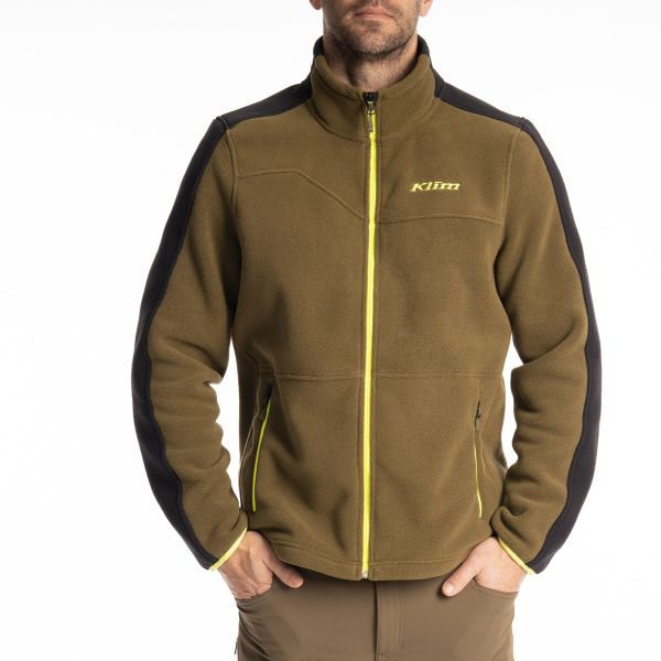 Geci/Hanorace Casual Klim Jacheta Fleece Teton Dark Olive/Black 25