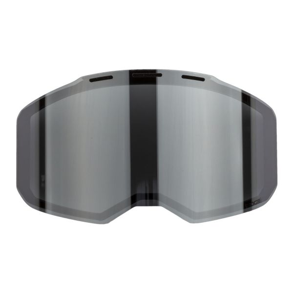  Klim Lentila Oglinda Schimb Ochelari Moto MX Edge Dark Smoke Silver Mirror