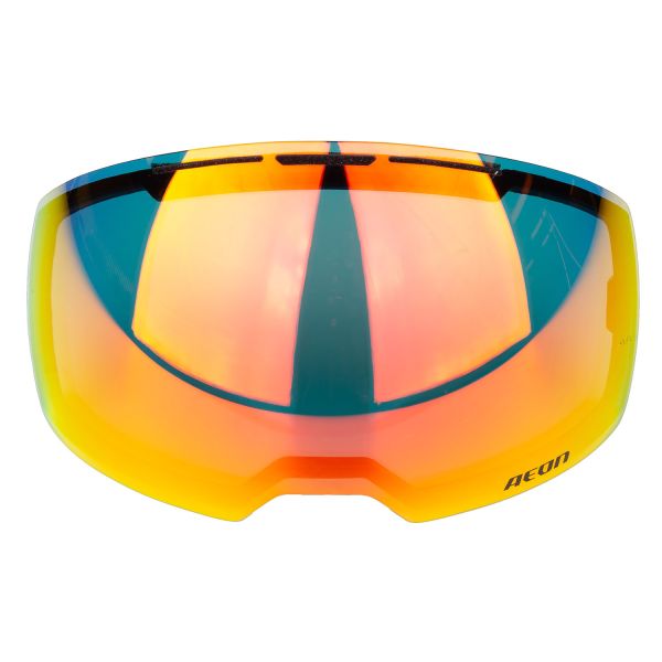 Accesorii Ochelari Snow Klim Lentila Schimb Ochelari Snowmobil Aeon Smoke Red Mirror