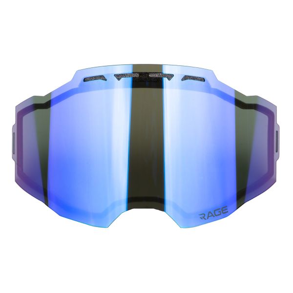  Klim Edge Snowmobil Goggles Lens Rage Dark Smoke Blue Mirror