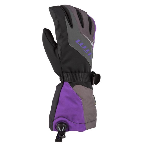 Gloves Klim Insulated Ember Gauntlet Snowmobil Lady Glove Asphalt/Heliotrope
