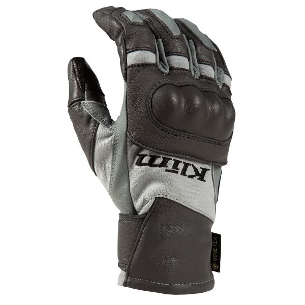 Gloves Womens Klim Women's Adventure GTX Short Glove Gray