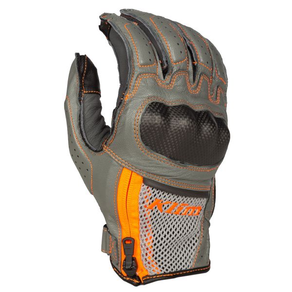  Klim Manusi Moto Piele Induction Cool Gray/Strike Orange