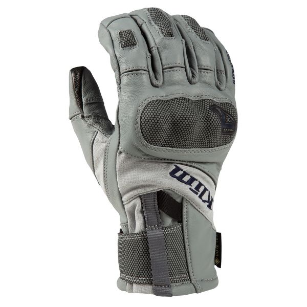 Gloves Touring Klim Adventure GTX Short Glove Monument Gray