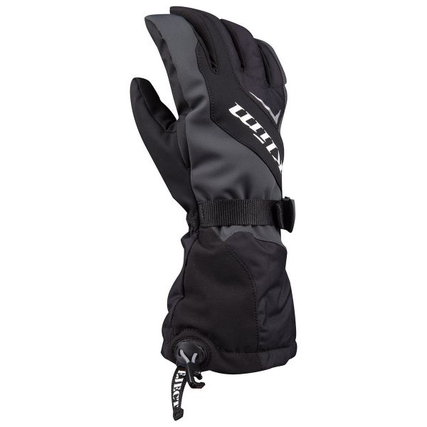  Klim Gloves Snowmobil Insulated Youth Ember Gauntlet Black