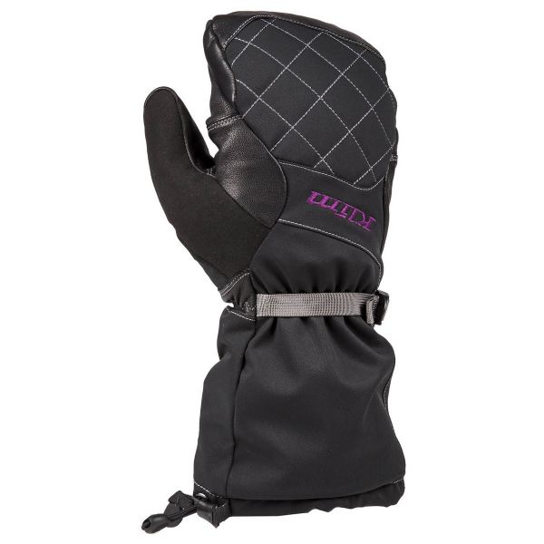 Gloves Klim Snowmobil Gloves Long Women Allure Mitten Black/Purple