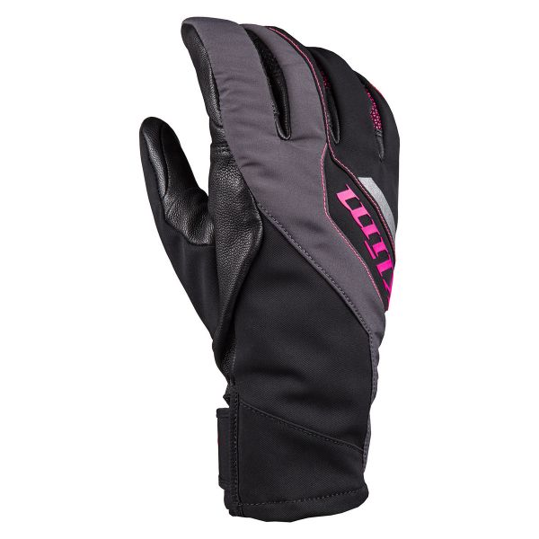  Klim Snowmobil Gloves Insulated Women Bombshell Knockout Pink