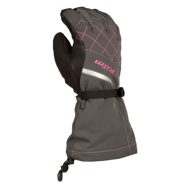 Gloves Klim Snowmobil Gloves Insulated Women Allure Knockout Pink/Asphalt