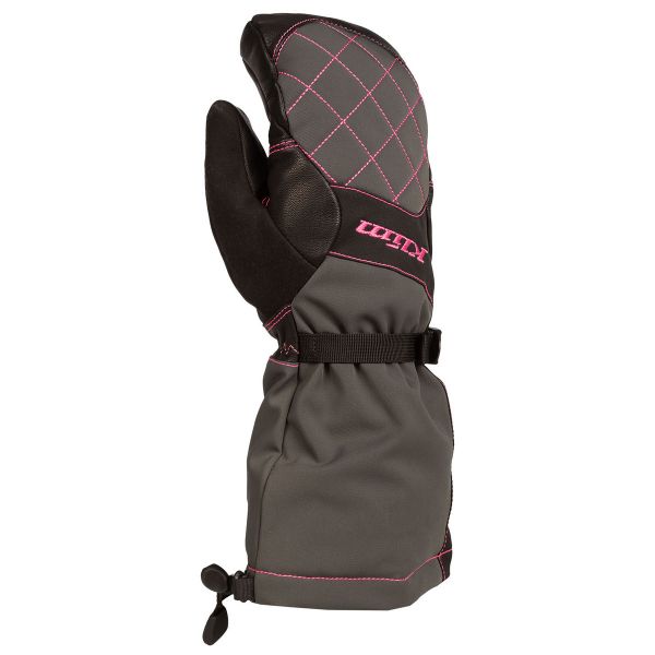  Klim Snowmobil Gloves Insulated Women Allure Mitten Knockout Pink/Asphalt
