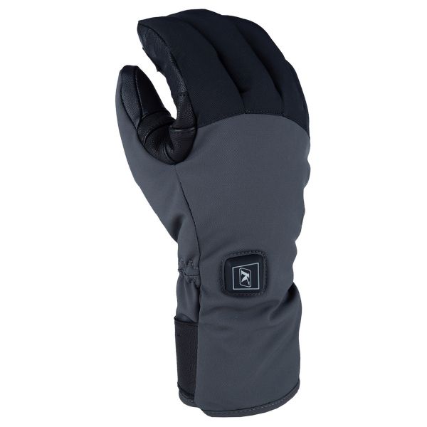  Klim Snowmobil Powerxross Heated Glove Asphalt/Black 24