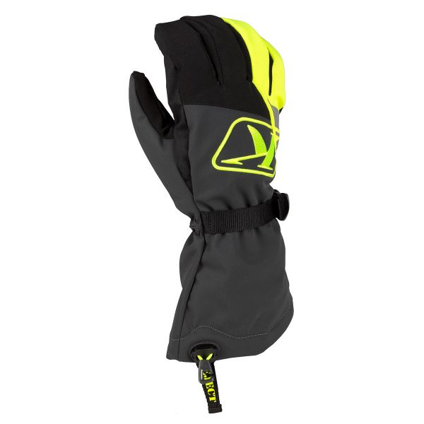  Klim Snowmobil Gloves Insulated Klimate Gauntlet Hi-Vis