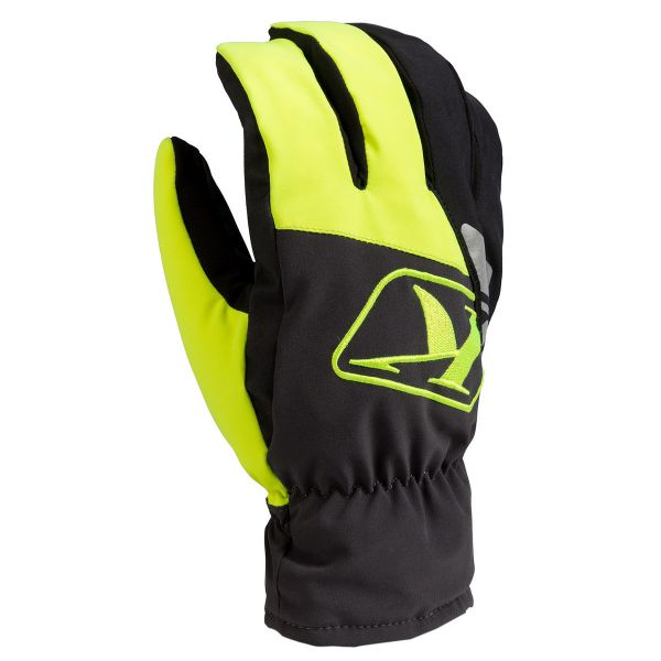 Gloves Klim Snowmobil Gloves Insulated Klimate Short Hi-Vis
