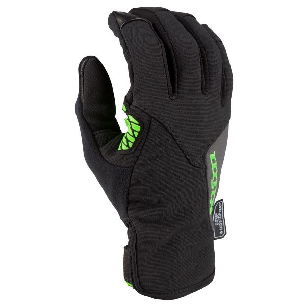  Klim Snowmobil Non-Insulated Gloves Inversion Black Electrik Gecko