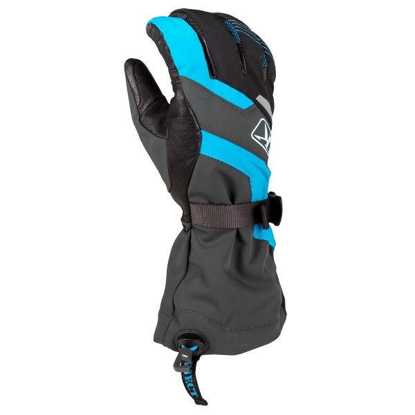  Klim Manusi Snowmobil Insulated Powerxross Gauntlet Vivid Blue