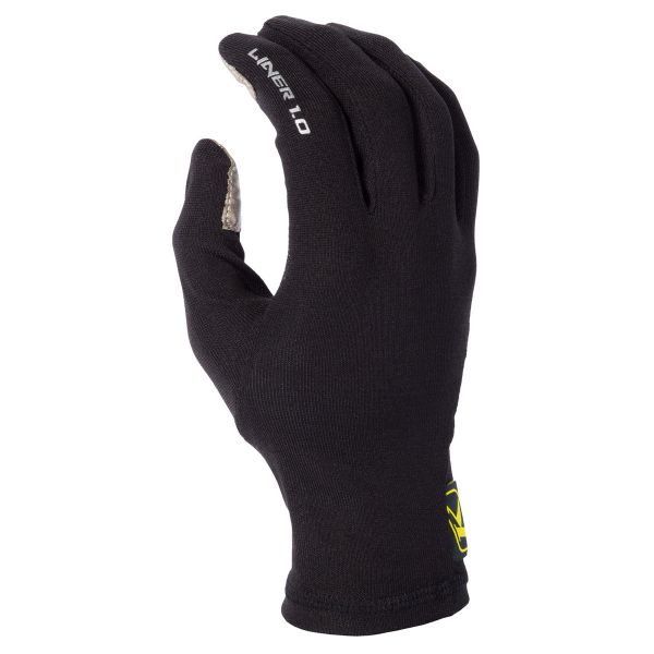 Gloves Klim Snowmobil Gloves Short Liner 1.0 Black