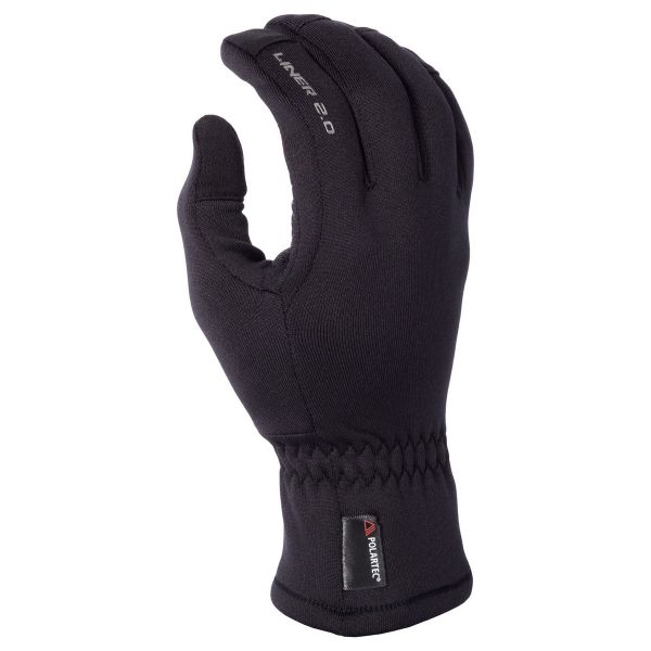 Gloves Klim Snowmobil Gloves Short Liner 2.0 Black