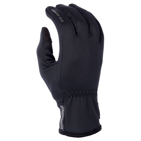 Gloves Klim Snowmobil Gloves Short Liner 3.0 Black