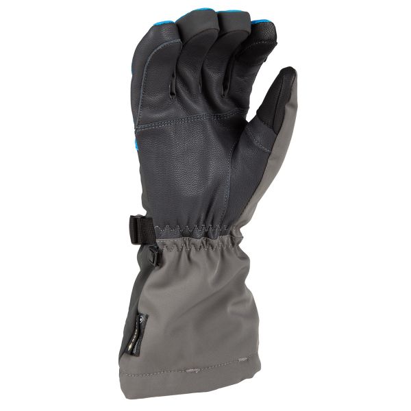 Gloves Klim Insulated Powerxross Gauntlet Snowmobil Glove Asphalt/Hi-Vis