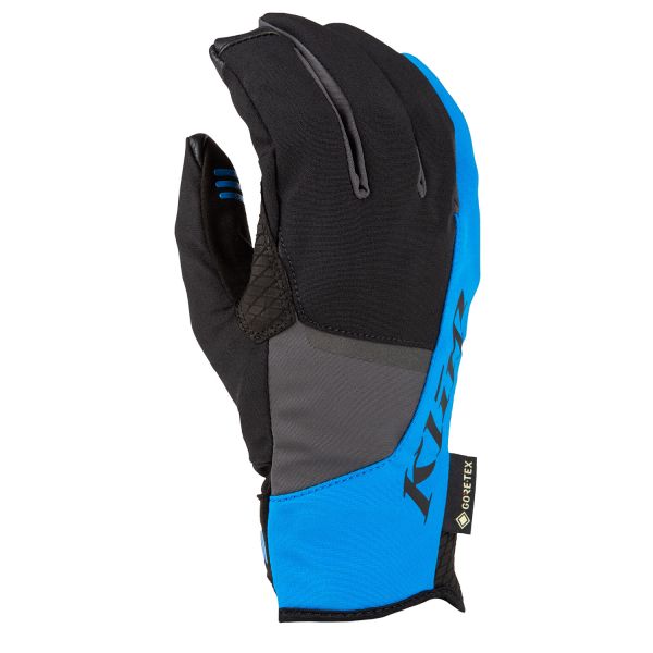  Klim Non-Insulated Inversion GTX Snowmobil Glove Electric Blue Lemonade/Asphalt