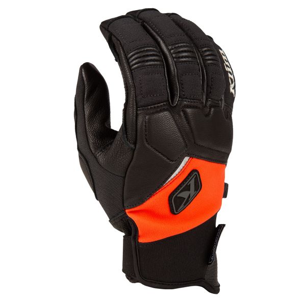 Gloves Klim Non-Insulated Inversion Pro Snowmobil Glove Black/Fiery Red