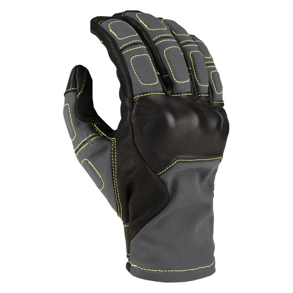 Gloves Racing Klim Marrakesh Sport Textile/Leather Glove Asphalt/Hi-Vis