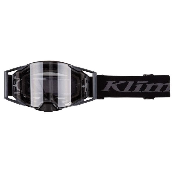 Goggles MX-Enduro Klim Rage Off-Road Goggle Black Clear Lens