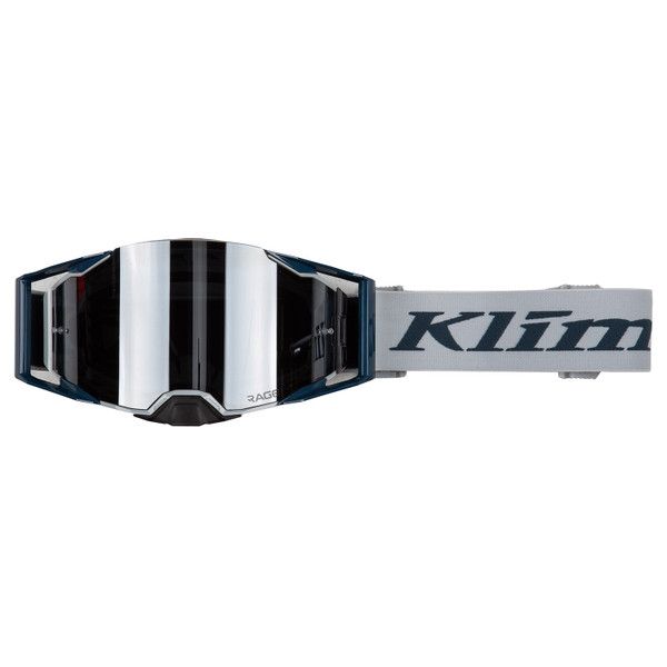 Goggles MX-Enduro Klim Rage Off-Road Goggle Cool Gray Silver Mirror Lens