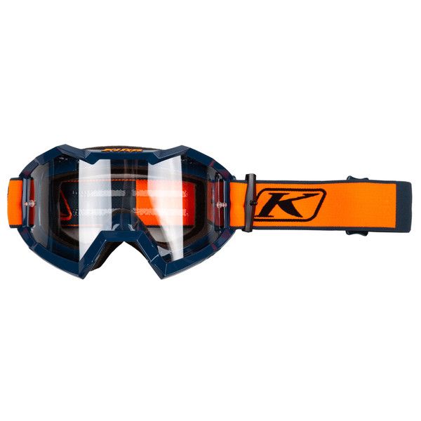 Goggles MX-Enduro Klim Viper Off-Road Goggle Fracture Strike Orange Clear Lens
