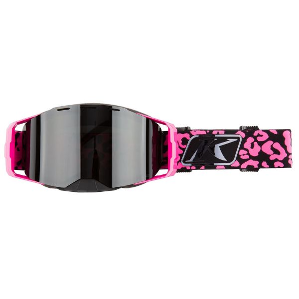 Goggles Klim Edge Goggle Focus Knockout Pink Black Chrome Smoke Polarized 24
