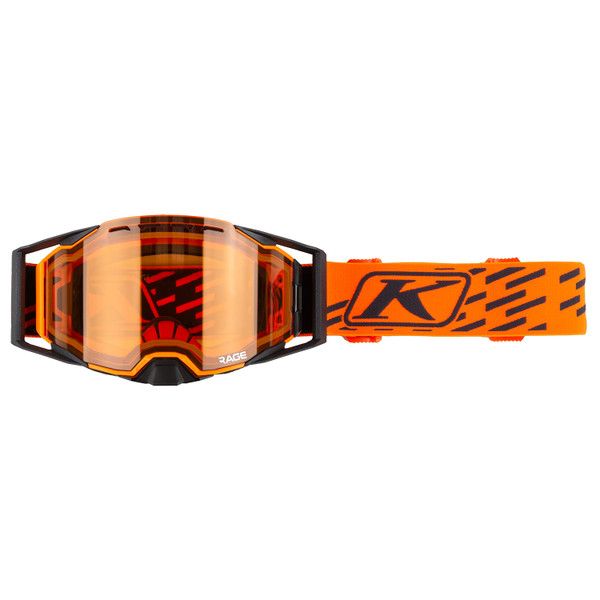 Goggles Klim Snowmobil Goggle Rage Fragment Strike Orange Persimmon 23