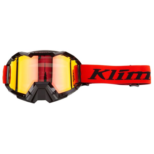 Goggles Klim Viper Snow Goggle OSFA Emblem Fiery Red - Black Light Smoke Red Mirror 24